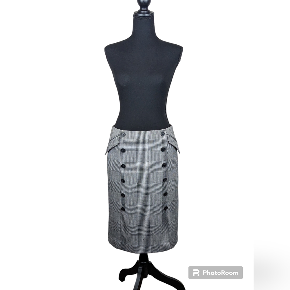 CALVIN KLEIN | Double-Button Pencil Skirt Size (6)